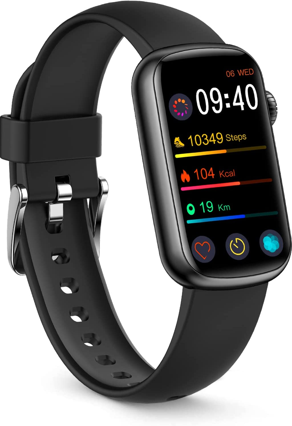 FITVII Slim Smart Watch with Fitness Tracker